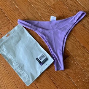 NWOT Alphalete Marina Bikini Bottom (Lilac)